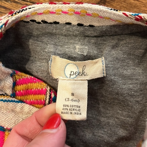 NWOT AZTEC CANVAS JACKET - SIZE 3-6M - Picture 4 of 6